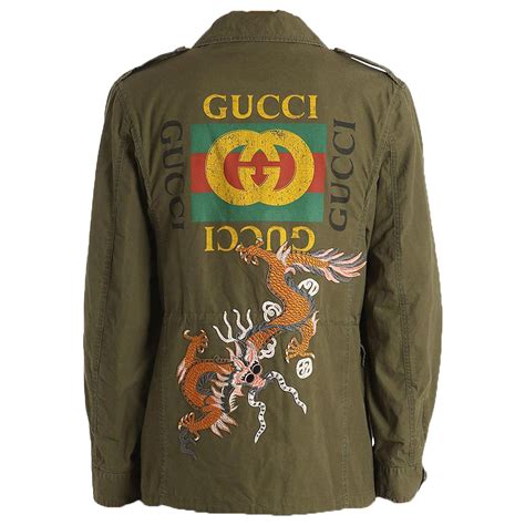 gucci green insect-embroidered cotton and wool jacket|Gucci wool jacket women.